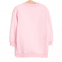 Basic Mock Neck Sweatshirt, Pink