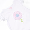 Fresh Air Flowers Applique Flutter Sleeve Short Set, Pink