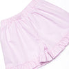 Fresh Air Flowers Applique Flutter Sleeve Short Set, Pink