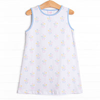 Potted Petals Dress, Blue
