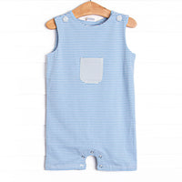 Noah Pocket Jon Jon, Light Blue and Medium Blue Stripe