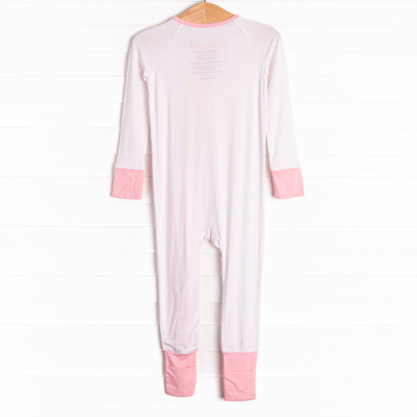 Dotted Daydreams Bamboo Zippy Pajama, Pink