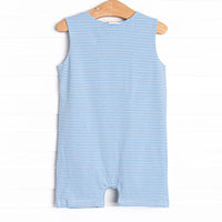 Noah Pocket Jon Jon, Light Blue and Medium Blue Stripe