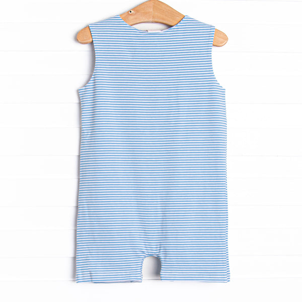 Noah Pocket Jon Jon, Light Blue and Medium Blue Stripe