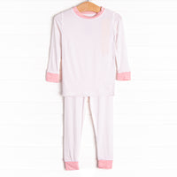Dotted Daydreams Bamboo Pajama Set, Pink