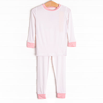 Dotted Daydreams Bamboo Pajama Set, Pink