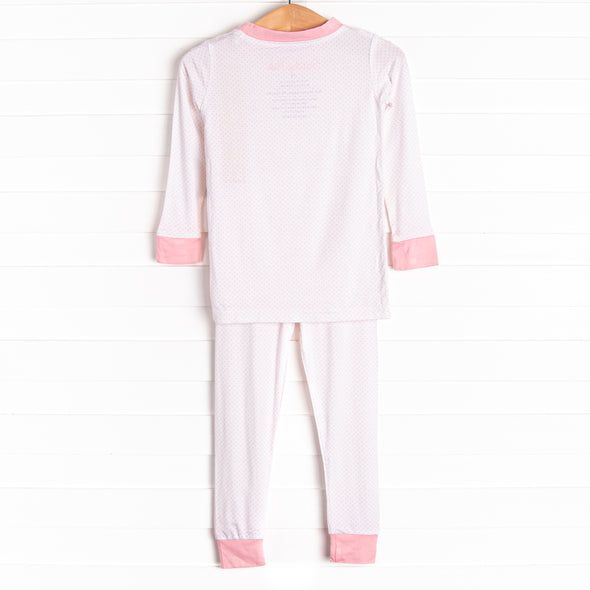 Dotted Daydreams Bamboo Pajama Set, Pink