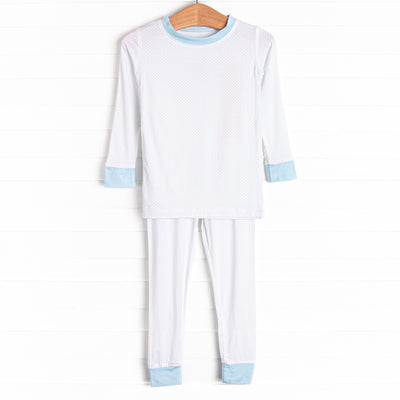Dotted Daydreams Bamboo Pajama Set, Blue