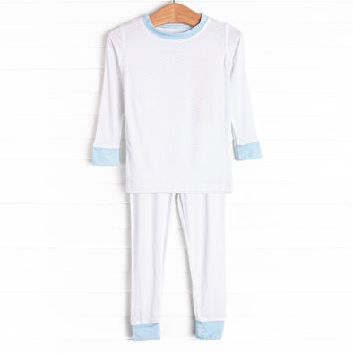 Dotted Daydreams Bamboo Pajama Set, Blue