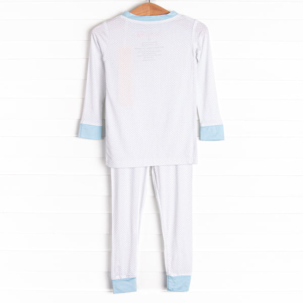 Dotted Daydreams Bamboo Pajama Set, Blue