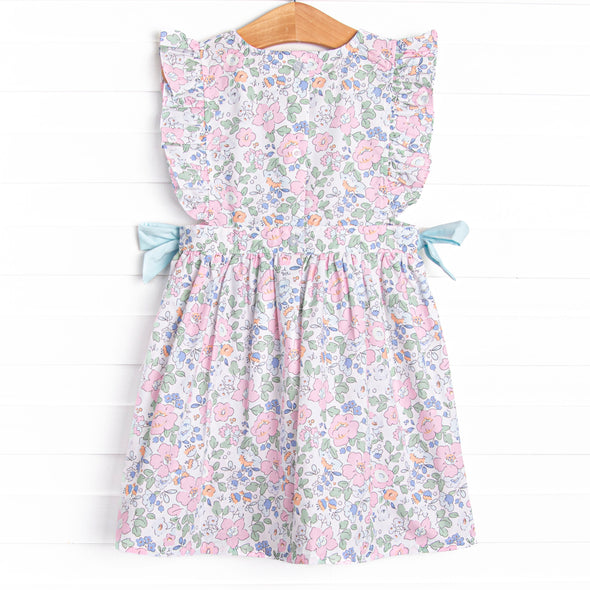 Millie Magnolia Side Tie Dress, Blue