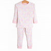 Psychedelic Snooze Bamboo Pajama Set, Pink