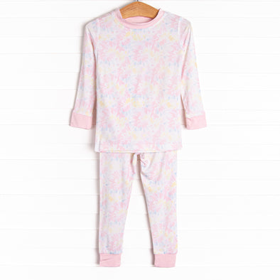 Psychedelic Snooze Bamboo Pajama Set, Pink