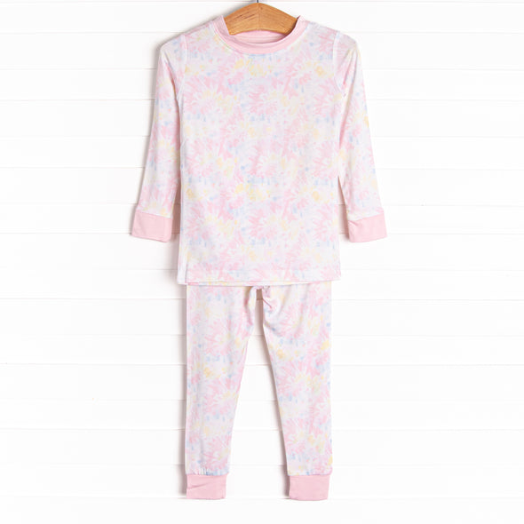 Psychedelic Snooze Bamboo Pajama Set, Pink