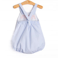 Sandy Shuffle Applique Sunsuit, Blue