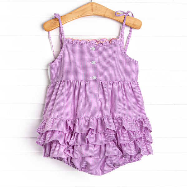 Critter Crawlers Smocked Bubble, Purple