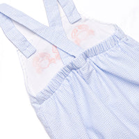 Sandy Shuffle Applique Sunsuit, Blue