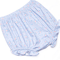 Blue Magnolia Side Tie Diaper Set, Blue