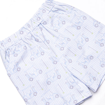 Spring Scramble Short Set, Blue