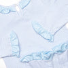 Halloween Hounds Applique Ruffle Romper, Blue