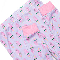 Watermelon Pop Bamboo Pajama Set, Purple