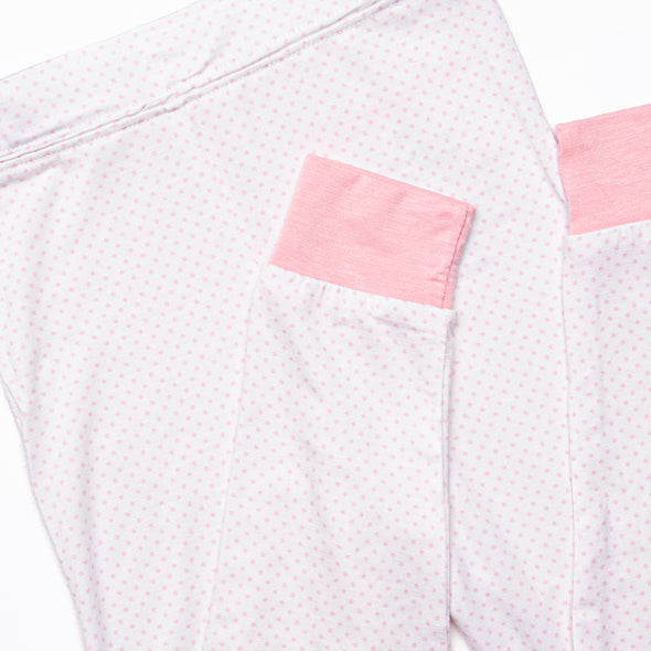 Dotted Daydreams Bamboo Pajama Set, Pink