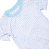 Cozy Carving Bamboo Pajama Short Set, Blue