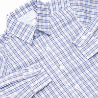 Bleu: Conrad Classic Button-Up Shirt, Light Blue and Navy Plaid