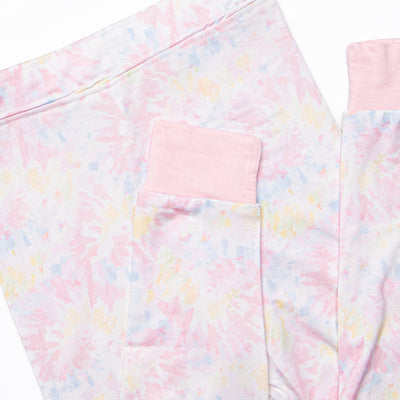 Psychedelic Snooze Bamboo Pajama Set, Pink