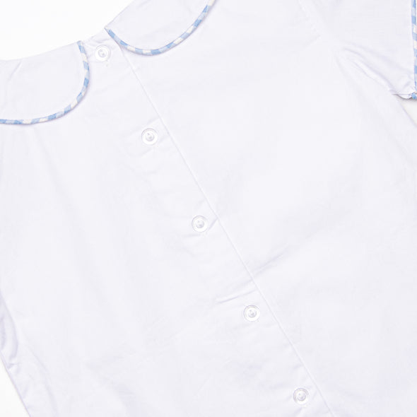Autumn Days Embroidered Pant Set, Blue