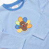 Shake Your Tail Feathers Applique Pant Set, Blue