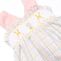 Golfing in Gingham Smocked Bubble, Pink