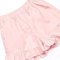 Golfing in Gingham Smocked Ruffle Short Set, Pink