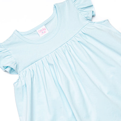 Millie Magnolia Ruffle Short Set, Blue