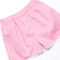 Sunday Stroll Smocked Short Set, Pink