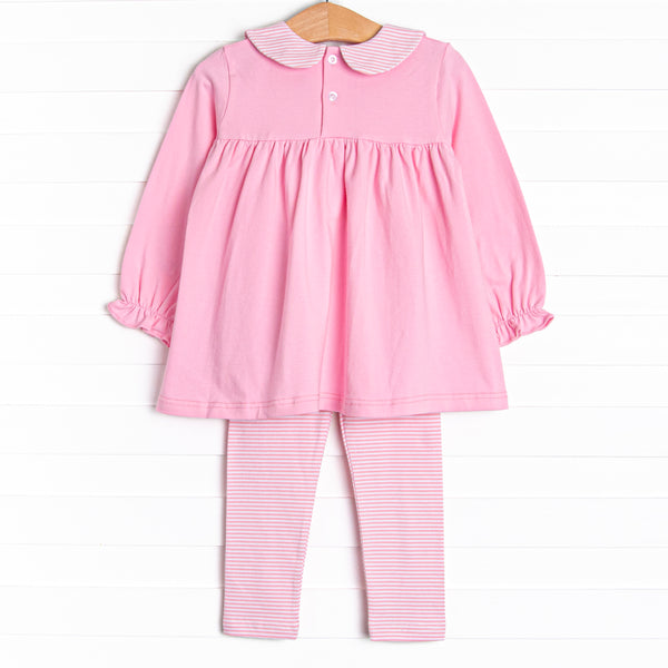 Hocus Pocus Hat Applique Legging Set, Pink