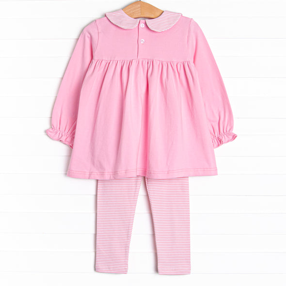 Hocus Pocus Hat Applique Legging Set, Pink