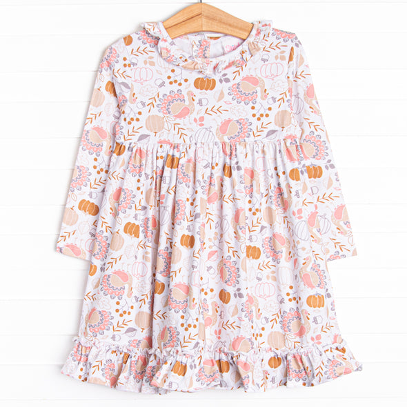 Be Thankful Dress, Pink