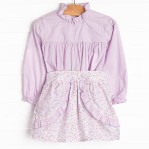 Pretty Petunia Skirt Set, Purple
