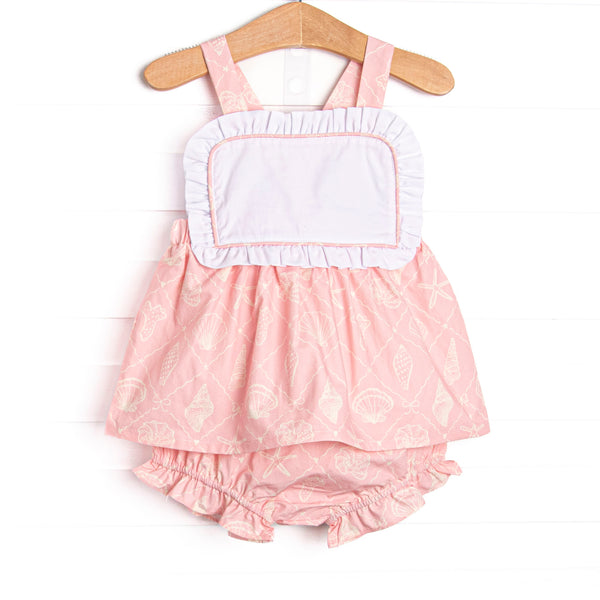 Rosy Reef Diaper Set, Pink