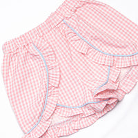 Summer Sakura Ruffle Short Set, Pink