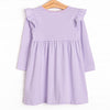Everly Long Sleeve Dress, Lavender Stripe