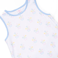 Potted Petals Dress, Blue