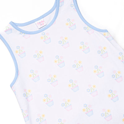 Potted Petals Dress, Blue