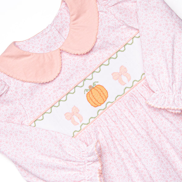 Primrose Pumpkins Smocked Dress, Pink