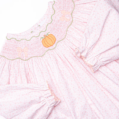 Primrose Pumpkins Smocked Legging Set, Pink