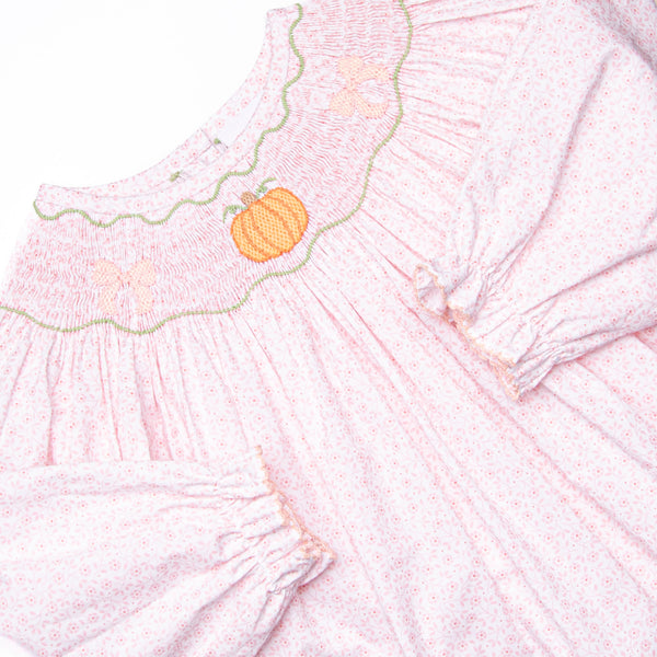 Primrose Pumpkins Smocked Legging Set, Pink
