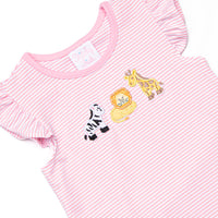 Wild Ones Applique Ruffle Short Set, Pink