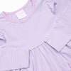 Everly Long Sleeve Dress, Lavender Stripe