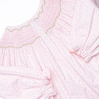 Primrose Pumpkins Smocked Legging Set, Pink
